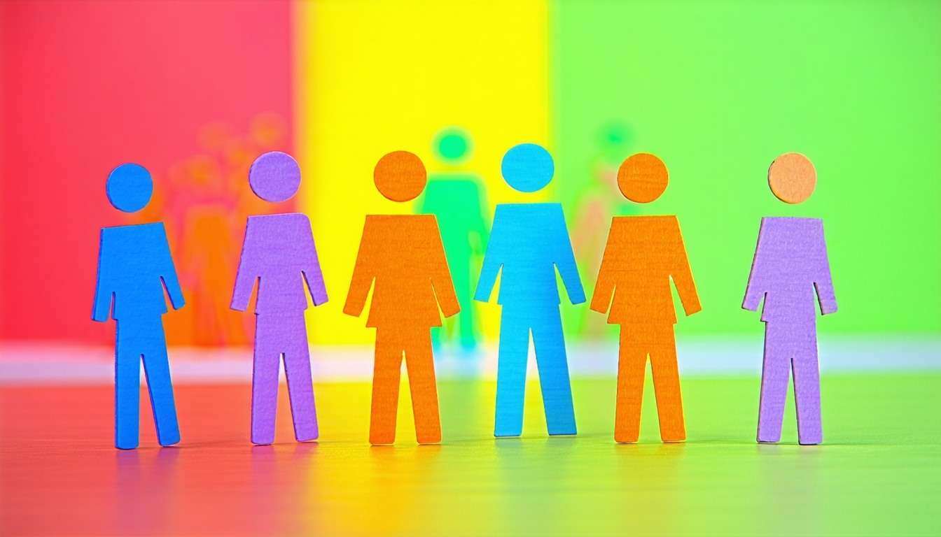 A colorful image that shows a customer relationships management system
